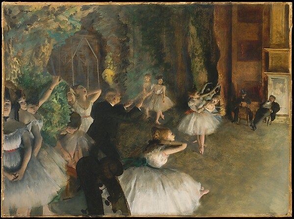 Une scène de répétition de Degas, référence pour la composition